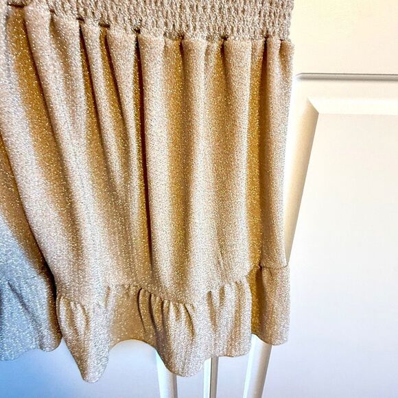 NWT Ramy Brook women's Knit Marina Strapless Sparkle Dress in neutral color. Siz - Picture 9 of 14